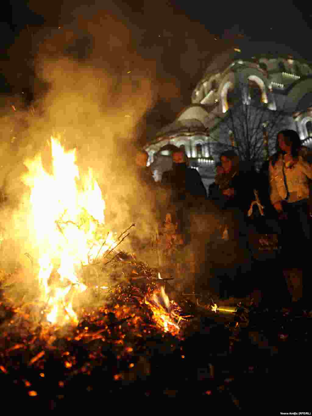 Proslava Božića počela je u ponoć prvom Božićnom liturgijom u beogradskom hramu Svetog Save, 07.01.2011. Foto: Vesna Anđić