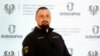 Міністр з питань стратегічної промисловості України Олександр Камишін під час підсумкового брифінгу «Результати діяльності Мінстратегпрому та «Укроборонпрому» за 2023 рік». Київ, 27 грудня 2023 року 