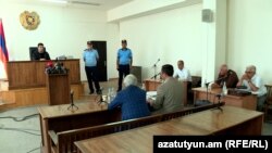 Armenia - Former President Serzh Sarkisian stands trial in Yerevan, August 10, 2023.