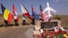 A memorial at the crash site of Malaysia Airlines Flight 17 in the Russia-controlled Donetsk region of eastern Ukraine. (file photo)