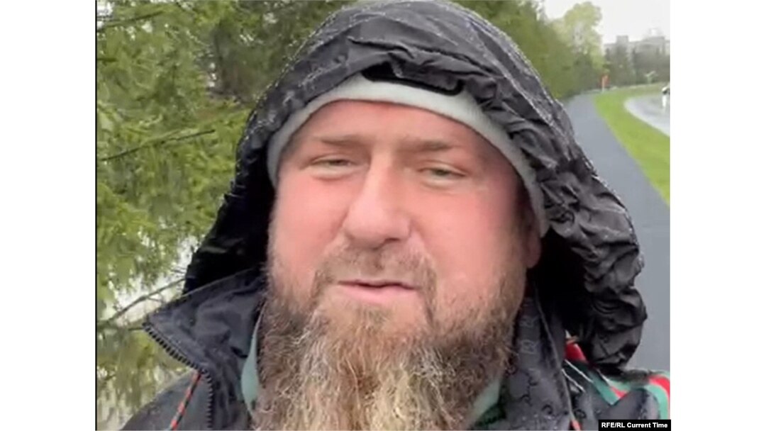 Скриншот из видео в telegram-канале Кадырова