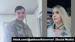Narednik Gordon Blek i njegova partnerka, Ruskinja Aleksandra Vaščuk, tiktok.com/@aleksaviktorovna1