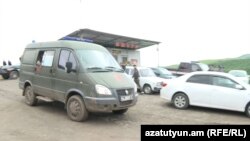 «Ազատության» տեսախցիկը ֆիքսել է Խերիմլիի տարածքից դուրս եկող շտապօգնության մեքենան, 6-ը մայիսի, 2024թ․