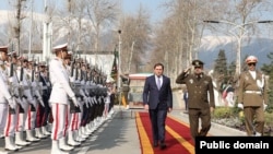 Iran - Iranian Defense Minister Mohammad Reza Ashtiani and his Armenian counterpart Suren Papikian meet in Tehran, March 6, 2024.