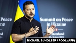 Ուկրաինայի նախագահ Վլադիմիր Զելենսկի, Շվեյցարիա, հունիսի 16, 2024թ.