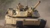 Un tanc M1A2 Abrams în timpul exercițiului „Anakonda23” de la Nowa Deba, în Polonia, pe 14 mai 2023.