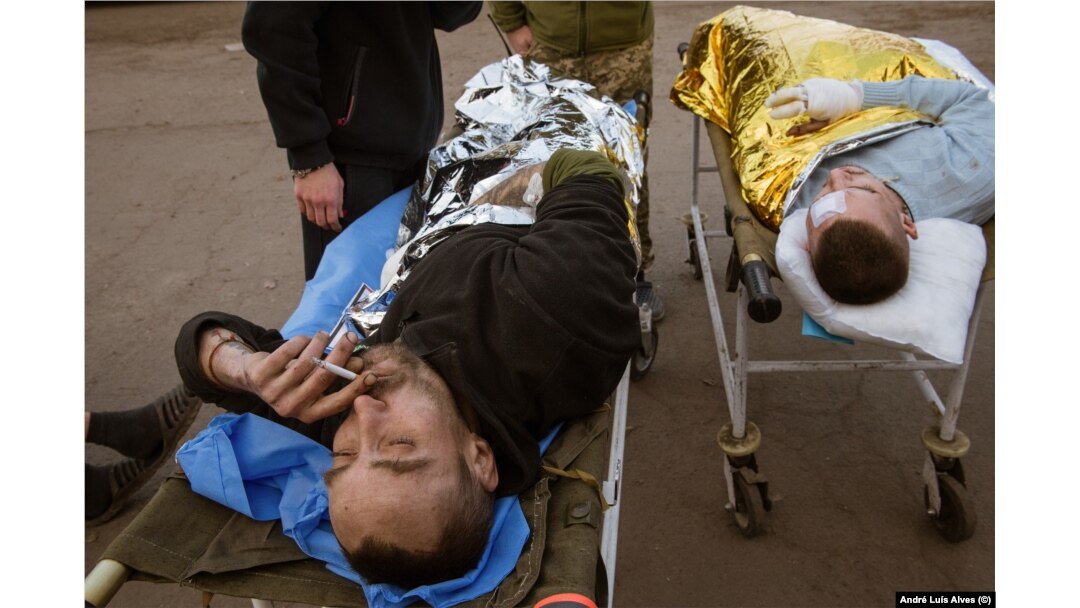 At a triage site near Avdiyivka in early December, the wounded come in waves -- sometimes dozens of soldiers in a single day.