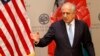 U.S. Special Representative for Afghanistan Reconciliation Zalmay Khalilzad speaks on the prospects for peace at the U.S. Institute of Peace in Washington on February 8.