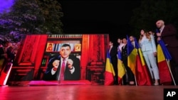 Джорджэ Сім’ён выступае пасьля выбараў 4 траўня 