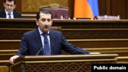 Ալեքսանդր Սիրունյանը խորհրդարանում, 20-ը հունվարի, 2025թ.