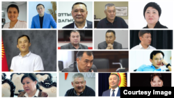 23-октябрда кармалган саясатчылар жана активисттердин бир бөлүгү. "Азаттыктын" коллажы.
