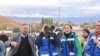 Armenia - An advance team of EU monitors visits a border village in Gegharkunik province, October 18, 2022.