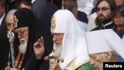 Главы грузинской и российской церквей находятся в Украине в связи с праздничными мероприятиями вокруг дня Крещения Руси