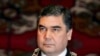 Türkmenistanyň prezidenti Gurbanguly Berdimuhamedow prezidentlik kasamyny kabul edýär, 14-nji fewral, 2009-njy ýyl.