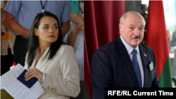 Светлана Тихановская мен Александр Лукашенко.