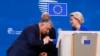 Premierul Ungariei, Viktor Orbán, și președintele Comisiei Europene, Ursula von der Leyen, după o conferință de presă în timpul reuniunii Consiliului European, de la sediul UE - 19 decembrie 2024