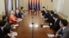 Armenia -- President Serzh Sarkissian meets the representatives of Armenian media, Yerevan, 18Mar2013.