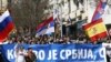 Sa jednog od martovskih protesta Srba u Mitrovici nakon proglašenja nezavisnosti Kosova.