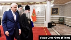 Crnogorski premijer Duško Marković i mitropolit SPC u Crnoj Gori Amfilohije 