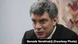 Барыс Нямцоў у Менску ў 2013 годзе