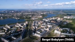 Дома в городе Северодвинске Архангельской области России.