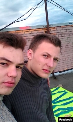 Микола та Влад під час однієї з акцій