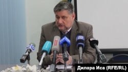 Евгений Яворский, банкир Ержан Тәтішев отбасының адвокаты. Шымкент, 23 ақпан 2018 жыл.