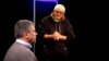 Igor Boțan și Vasile Botnaru în studioul Europei Libere de la Chișinău 