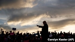 Presidenti amerikan, Donald Trump, në një tubim parazgjedhor.