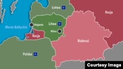 Літва ўзятая ў клешчы. Крыніца: tvn24.pl