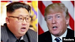 Ким Чен Ын жана Дональд Трамп. 