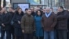 Илустрација - Лидерот на ВМРО-ДПМНЕ Никола Груевски со сопартијци оди на протест пред Кривичниот суд