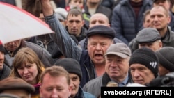 Слоним шаарындагы нааразылык акциясы, 19-март 2017-жыл.