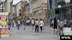 Građani na ulicama Banjaluke, ilustracija