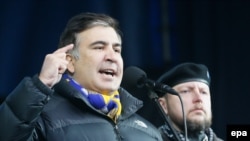 Саакашвили Киевдеги Майданда. 2-март, 2014-жыл.