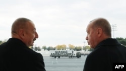 Азербайжан менен Түркиянын президенттери.Баку, 10-декабрь, 2020-жыл.