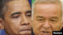ABŞ-nyň prezidenti Barak Obama we Özbegistanyň prezidenti Islam Karimow
