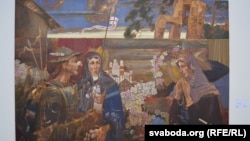 Карціна Аляксея Марачкіна «Малітва за Беларусь» 