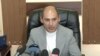 Armenia - Martun Grigorian holds a news conference in Gyumri, March 30, 2025.