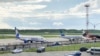 Беларускія самалёты ў аэрапорце «Менск». Ілюстрацыйнае фота