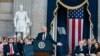 Президент США Дональд Трамп виголошує інавгураційну промову після прийняття присяги 47-го президента США у Вашингтоні, округ Колумбія, 20 січня 2025 року