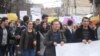 Архивска фотографија - Протест на средношколци во Куманово против задолжително полагање математика на матура.