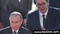Više puta najavljivana posjeta Moskvi predsjednika Srbije Aleksandra Vučića pod lupom je zbog mogućih posljedica po evropski put Srbije. Foto: Predsjednik Srbije Aleksandar Vučić i predsjednik Rusije Vladimir Putin u Beogradu, 17. januar 2019. 