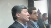 Kazakhstan - Former Ecology minster Nurlan Iskakov (L) and his deputy Alzhan Braliev(R) on the court. Astana, 15October, 2009