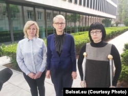 Марыя Цішкоўская, Ірэна Бярнацкая і Ганна Панішава у Польшчы пасьля вызваленьня