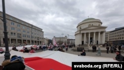 Ілюстрацыйнае фота. Акцыя пратэсту беларусаў у Варшаве, 26 студзеня 2025 году