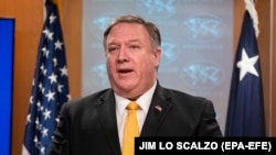 U.S. Secretary of State Mike Pompeo is hosting diplomats from dozens of countries involved in the effort to defeat Islamic State militants. 