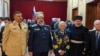 Generalul (r.) Radu Theodoru pe 10 februarie 2023, la Ambasada Federației Ruse de la București. 