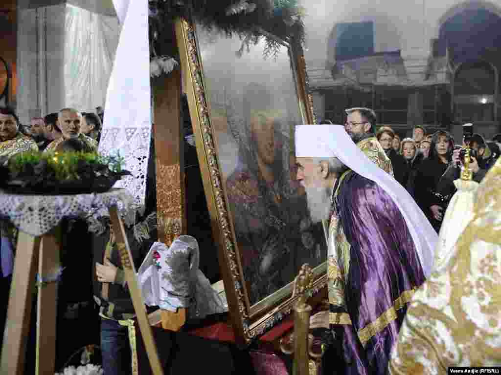 Proslava Božića počela je u ponoć prvom Božićnom liturgijom u beogradskom hramu Svetog Save, 07.01.2011. Foto: Vesna Anđić