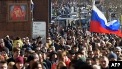 Учасники антикорупційного мітингу в Москві, 26 березня 2017 року